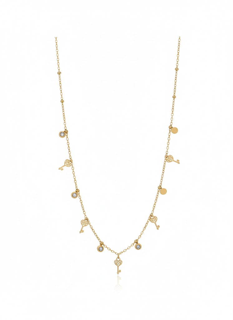 Collier Clé & Cœur