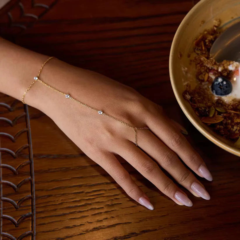 Chaîne de main Élégance Cristal