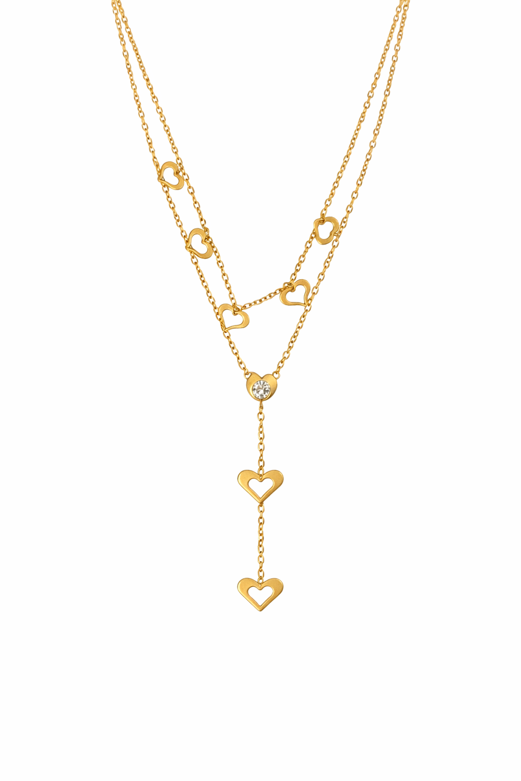 Collier Cœurs Pendants