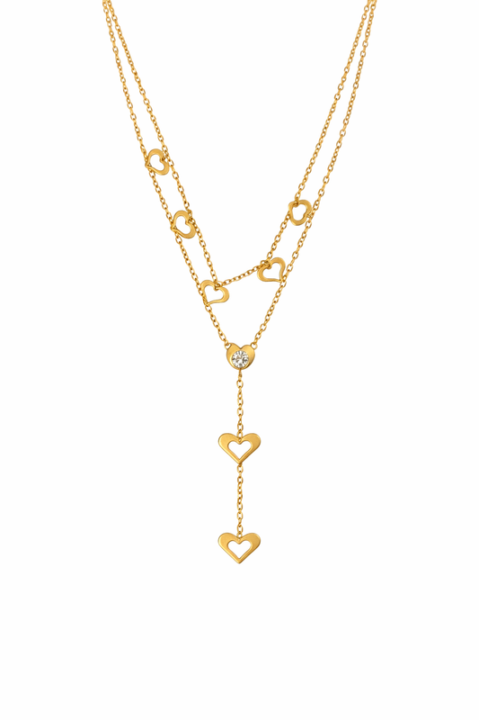 Collier Cœurs Pendants