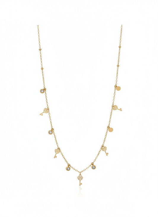 Collier Clé & Cœur