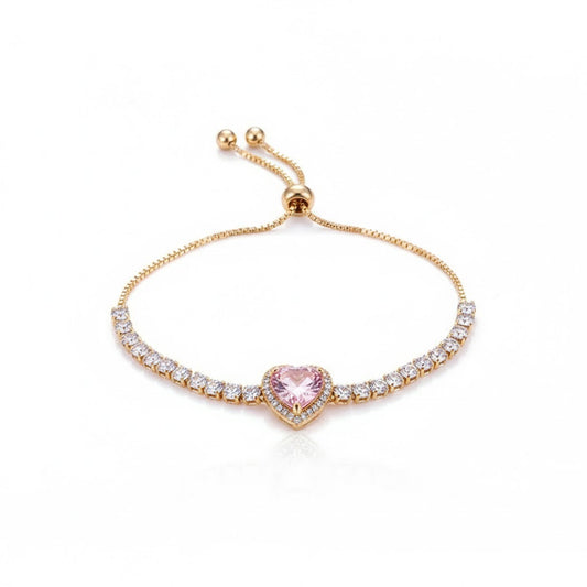 Bracelet Cœur Rose
