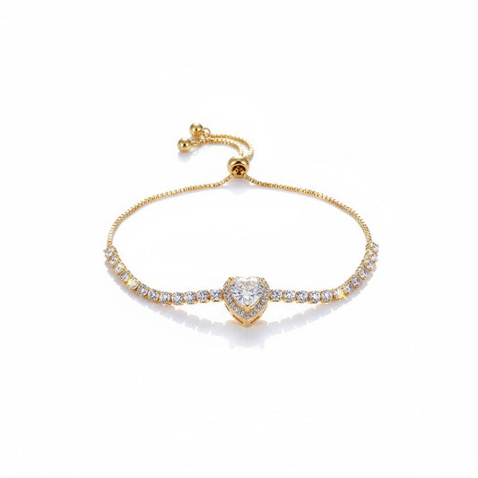 Bracelet Cœur Brillant
