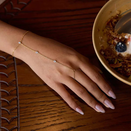 Chaîne de main Élégance Cristal